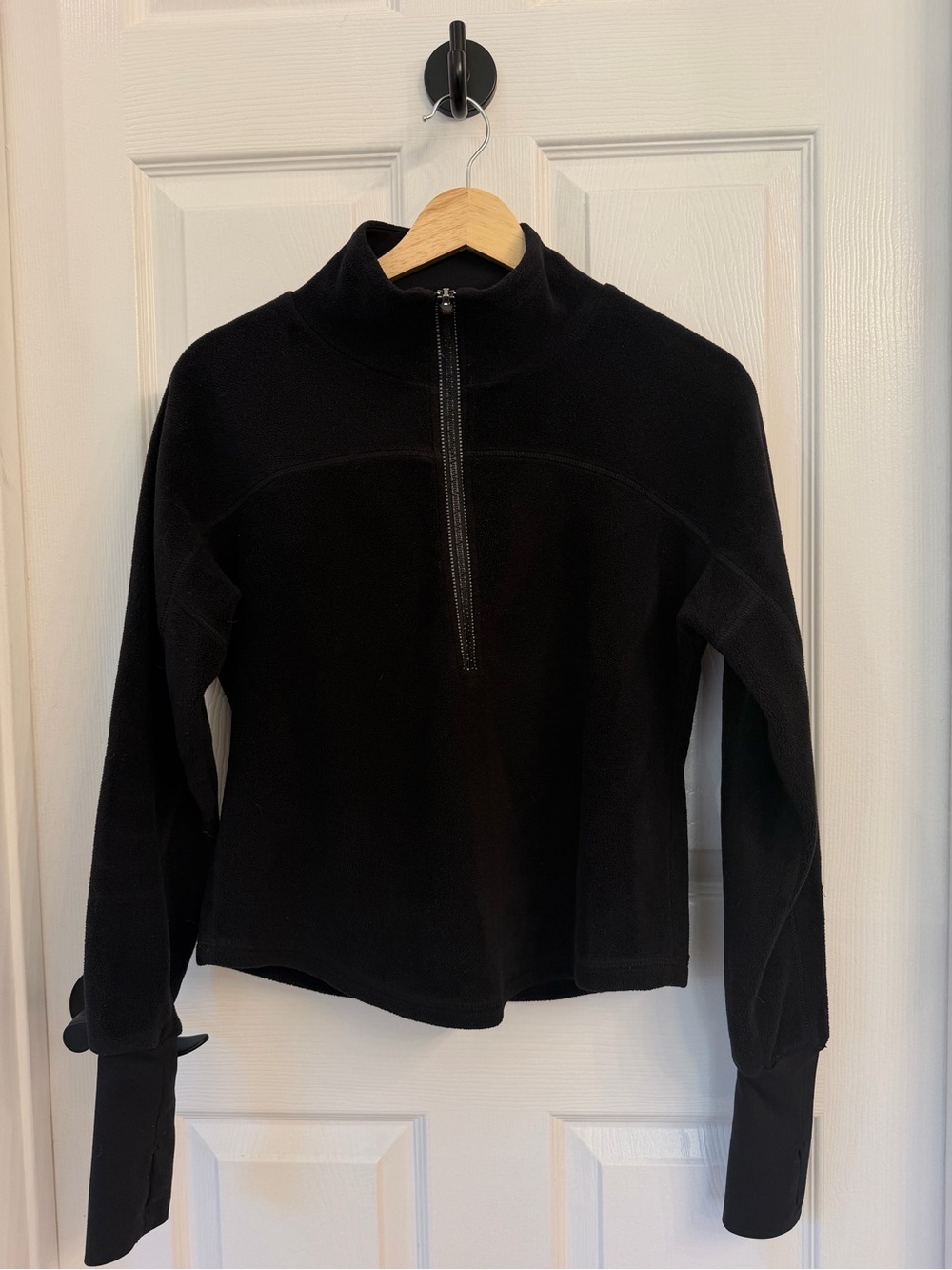 FREE PEOPLE MOVEMENT Black Half-Zip Women's Pullover Fleece